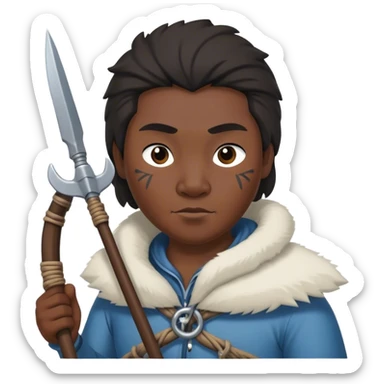 Inuit with harpoon sticker