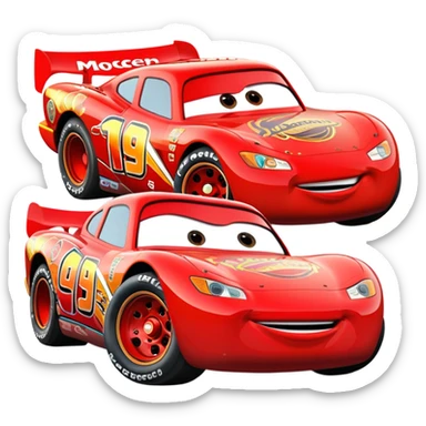 Cars flash Mcqueen sticker