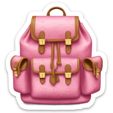 Pink LV backpack sticker