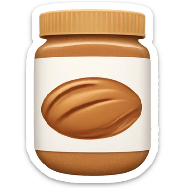 Almond butter sticker
