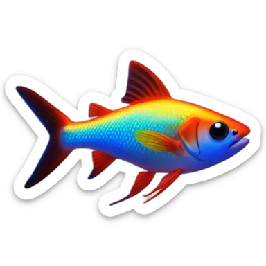 neon tetra sticker