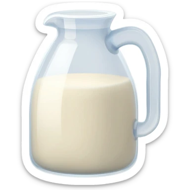milk based sauce in a plastic jug sticker
