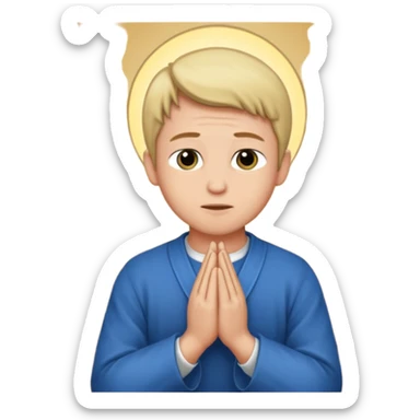 A biblical illustration of Daniel praying in his upper room. sticker