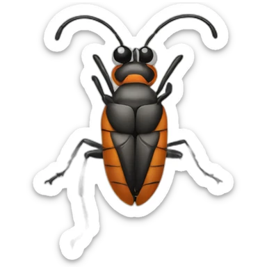 goofy looking bug] sticker