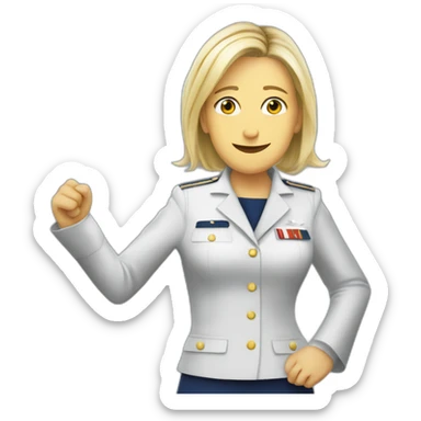 Marine Lepen politique sticker