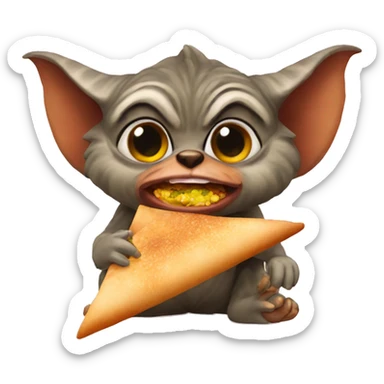Gremlins eating dosa sticker