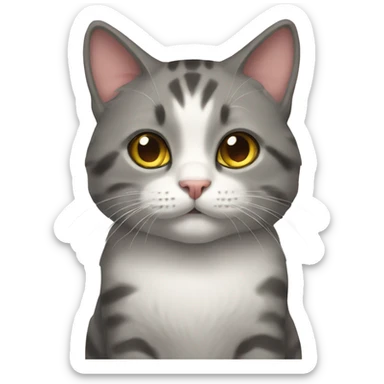 Cat cat sticker