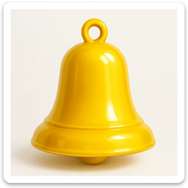 yellow bell sticker
