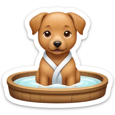 spa doggie sticker