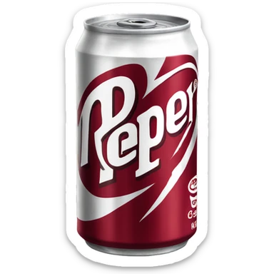 Dr Pepper soda can sticker
