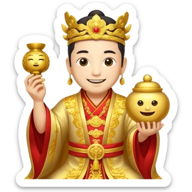 Chinese God of Wealth sticker