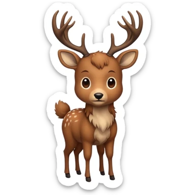 deer full  sticker