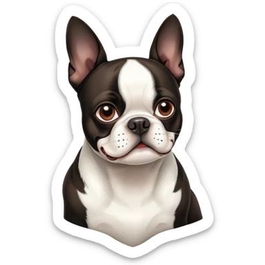 Boston terrier sticker