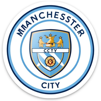 Manchester City logo sticker