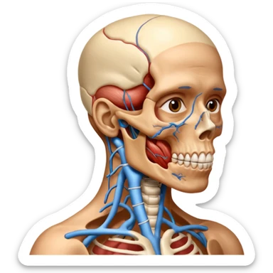 human anatomy subject of school of medicine sticker