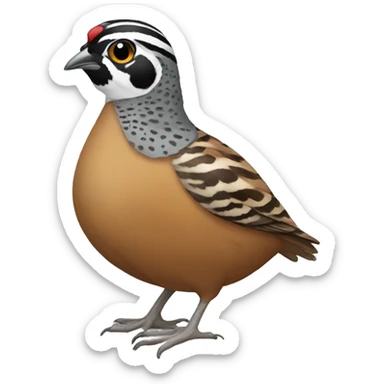 Male quail  sticker