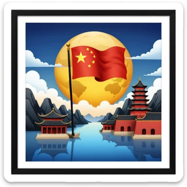 China’s rise as a global superpower sticker