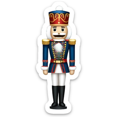 christmas nutcracker full body sticker