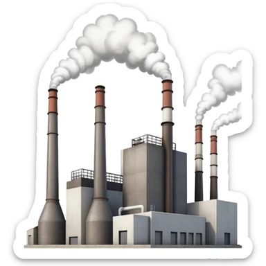 gas power plant sticker