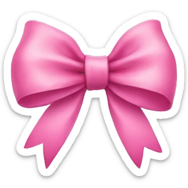 pink bow sticker