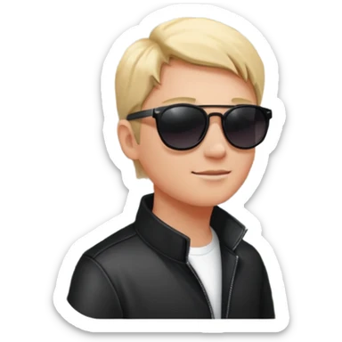 quelqu'un qui admire la vue depuis un point panoramique qui done sur une ville
 sticker