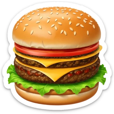 generate mea a hamburger sticker