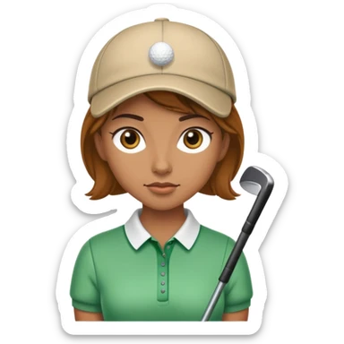 sorayama girl golfing sticker