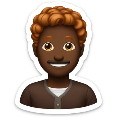 Mahogany color sticker