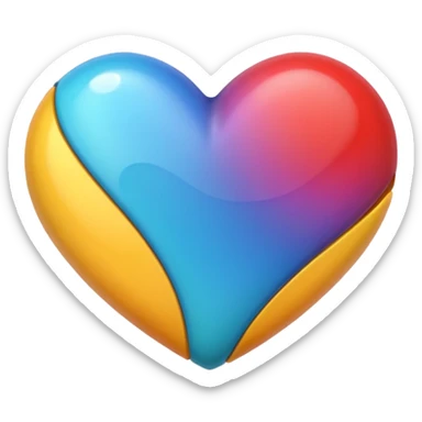 Heart multicolore  sticker