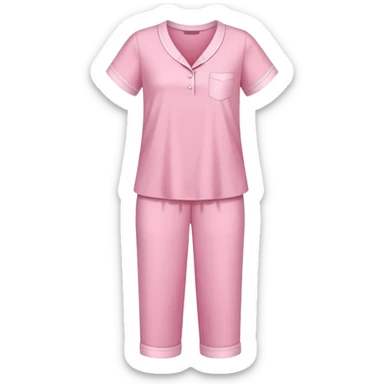 only a pink blouse and pants pijama without a girl, straightened up. Without any person sticker