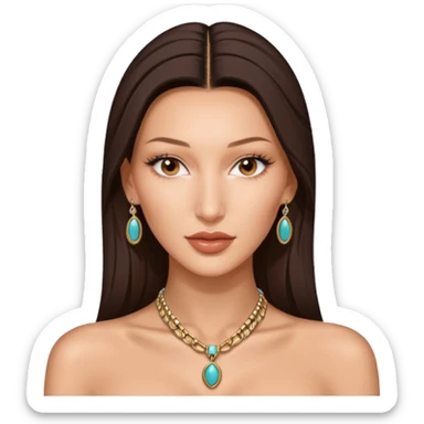 bella hadid realistic sticker