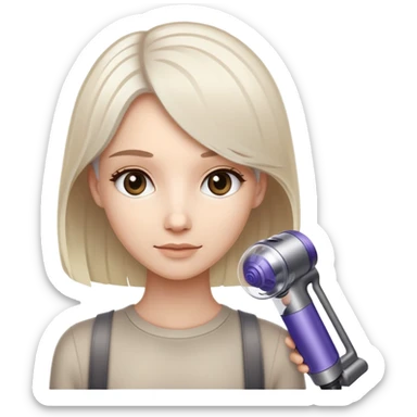 Pale beige hair dyson  sticker