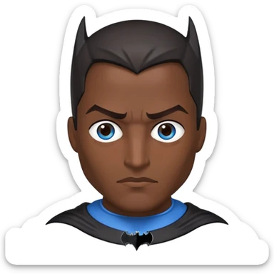 Batman Hispanic blue eyes  sticker