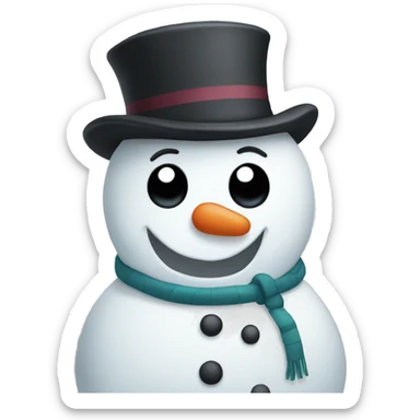 Snowman sticker