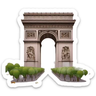 arc de triomphe sticker