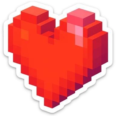 Heart sticker