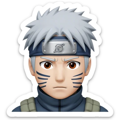 Kakashi hatake from naruto Shippuden  sticker
