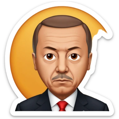 Recep Tayyip Erdogan, serious sticker