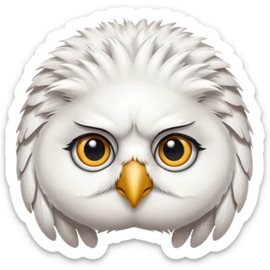 Hedwig sad sticker