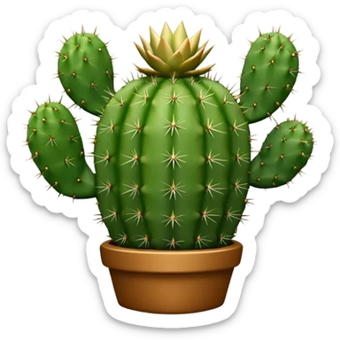 cactus trophy sticker