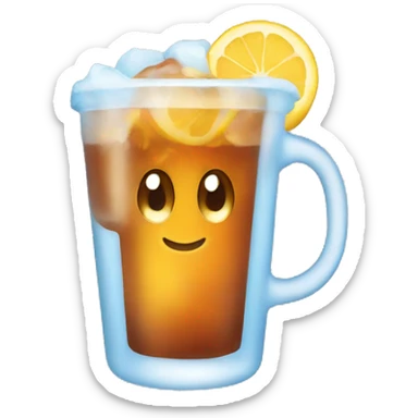 Cold ice tea sticker