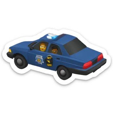 Police chase sticker