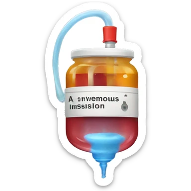 
intravenous infusion sticker