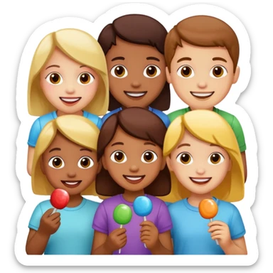 New year Candy children sticker