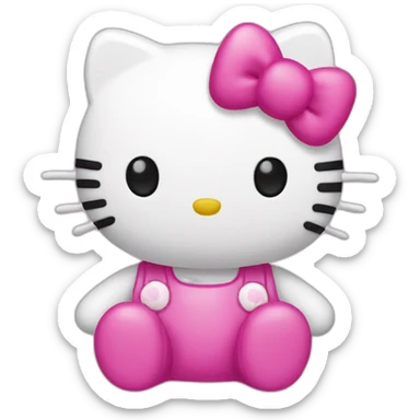 Hello Kitty pink sticker