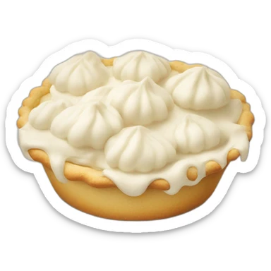 cream pie sticker