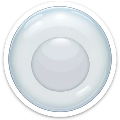 white empty transparent bubble sticker