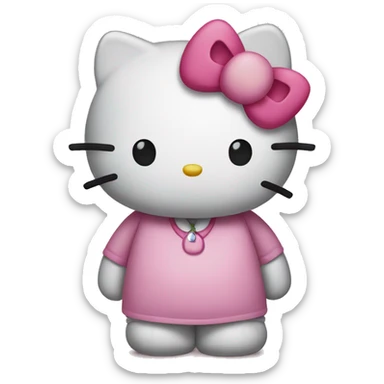 Sad hello kitty sticker
