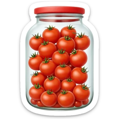 Jar of tomatos sticker