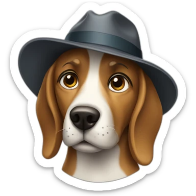dog detective sticker